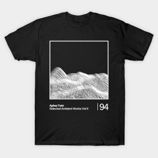 Selected Ambient Works Vol II / Aphex Twin - Graphic Line Design T-Shirt